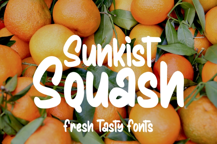 Sunkist Squash字体 1