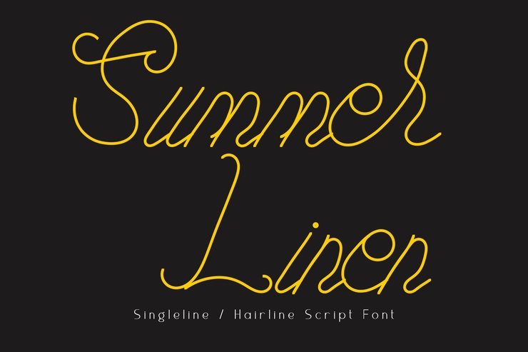 Summer Linen字体 4