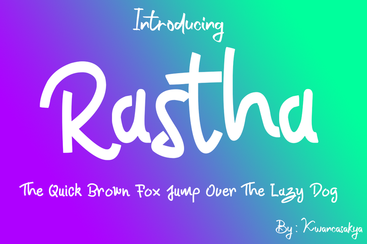 Rastha字体 1