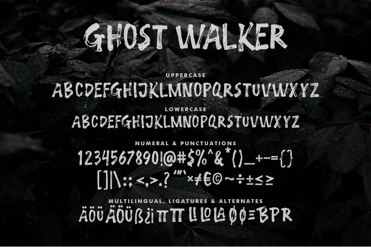 GHOST WALKER字体 6