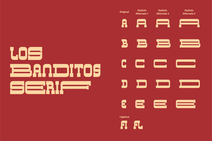 Los Banditos字体 duo字体 6