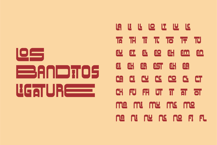 Los Banditos字体 duo字体 7