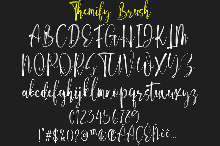 Themify Brush字体 3