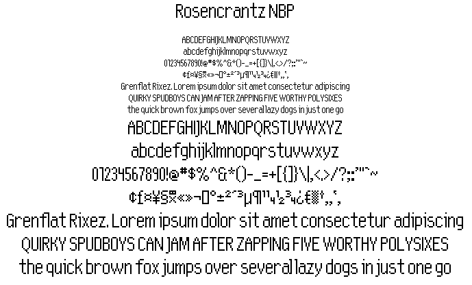 Rosencrantz NBP字体 2