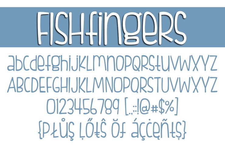 FISHfingers字体 1