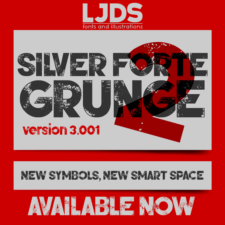 Silver Forte Grunge字体 2