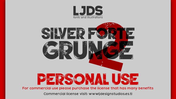 Silver Forte Grunge字体 3