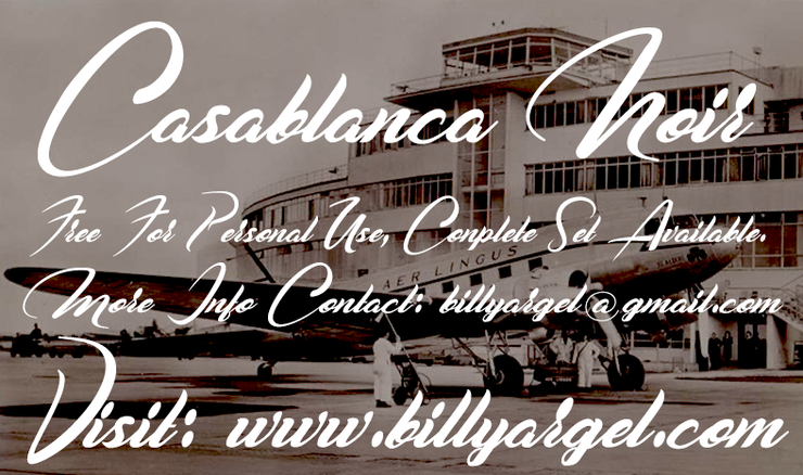 Casablanca Noir字体 1