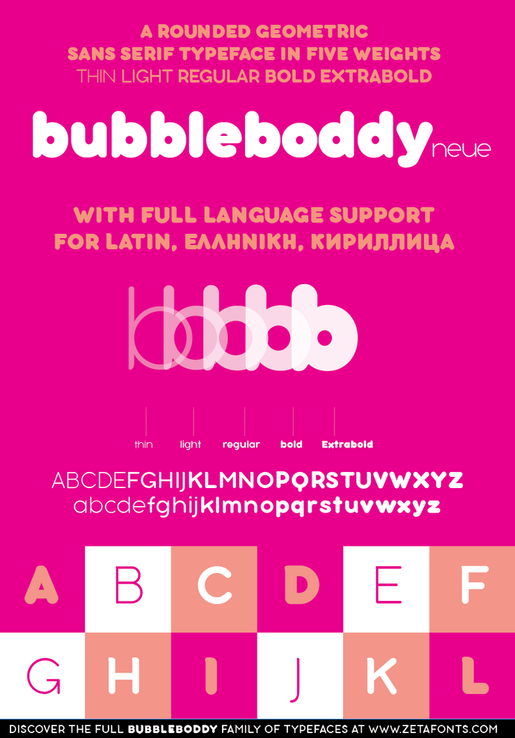Bubbleboddy Neue字体 1