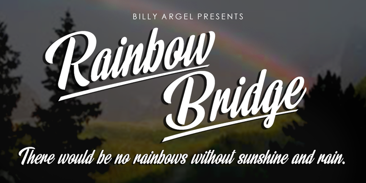 Rainbow Bridge字体 1