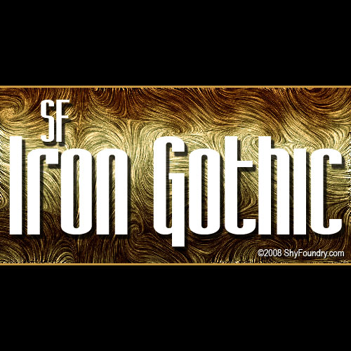 SF Iron Gothic字体 1