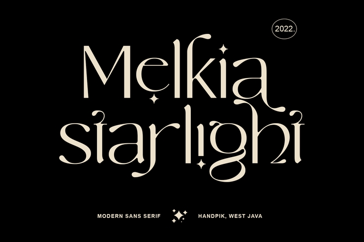 Melkia Starlight字体 6