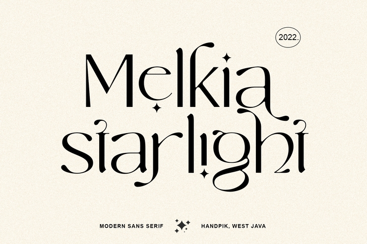 Melkia Starlight字体 8