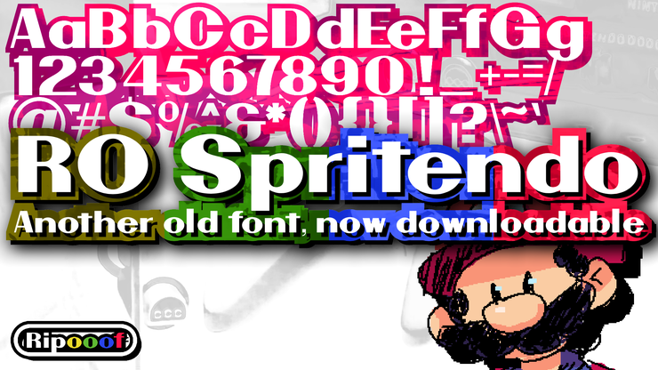 RO Spritendo (Nintendo Logo)字体 1