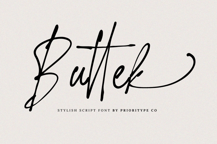 Buttek字体 3