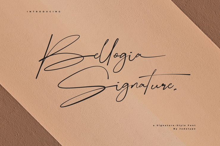 Bellogia Signature字体 2
