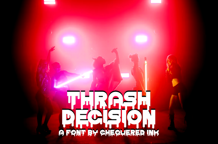 Thrash Decision字体 1