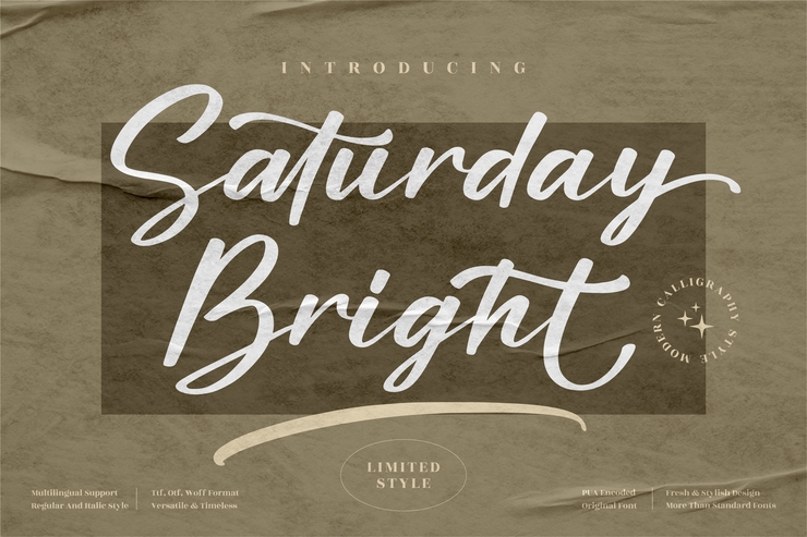 Saturday Bright字体 6