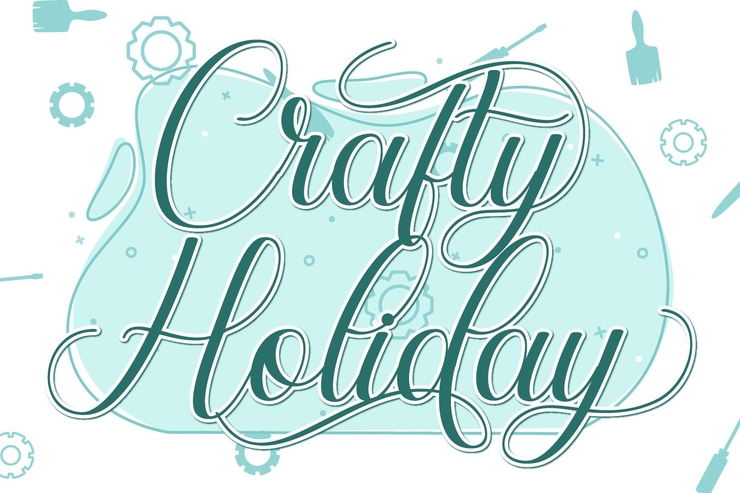 Crafty Holiday字体 3