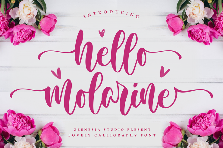 Hello Molarine FOR字体 4