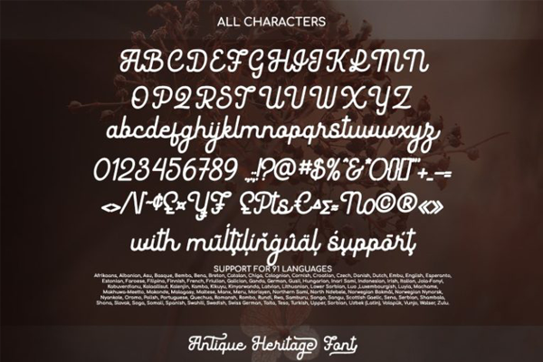 Antique Heritage字体 2