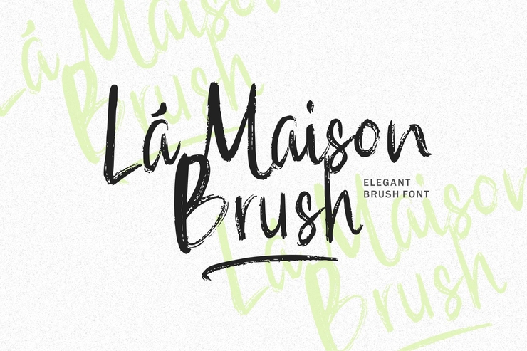 La Maison Brush Version字体 3