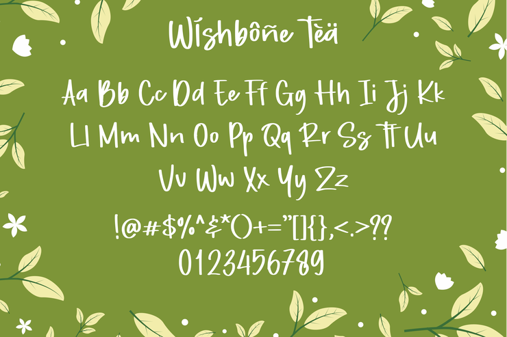 Wishbone Tea字体 3