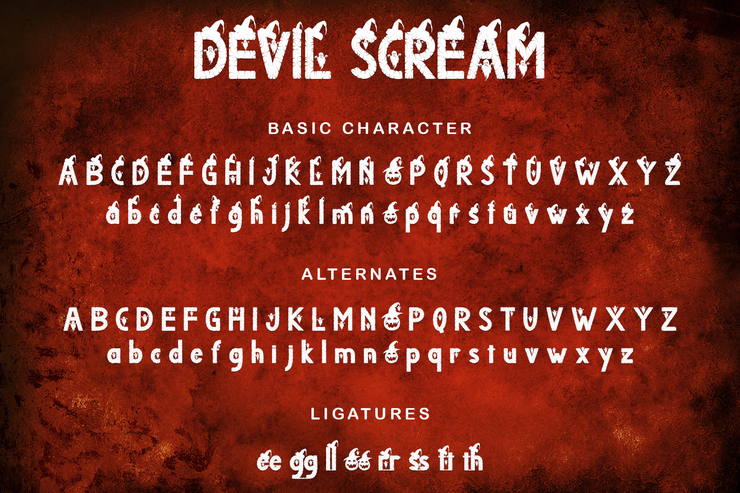 Devil Scream字体 3