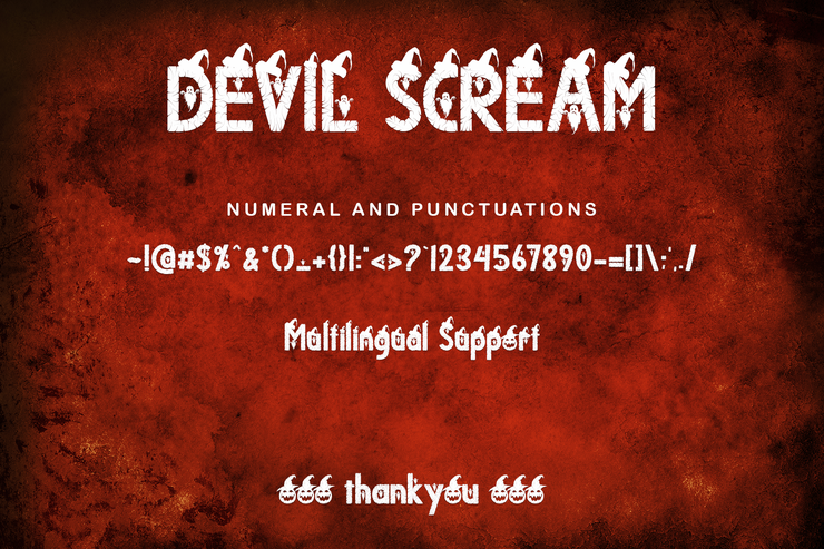 Devil Scream字体 6