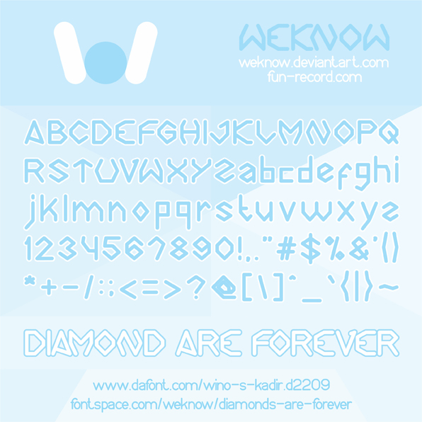 Diamonds are forever字体 1