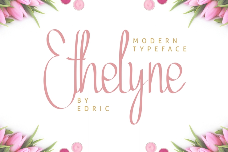 Ethelyne字体 1