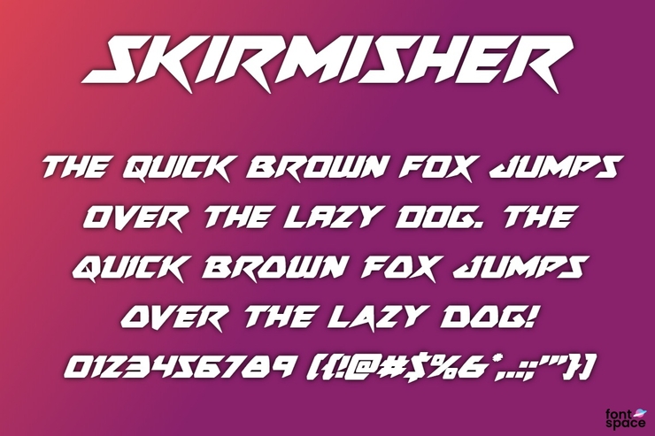 Skirmisher字体 3