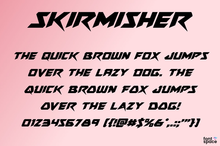 Skirmisher字体 7