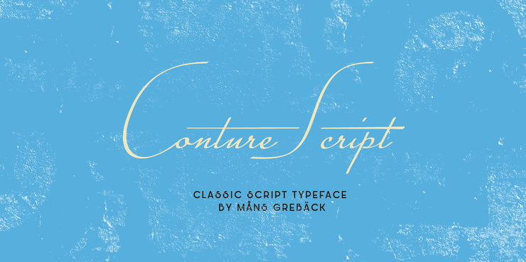 Conture Script字体 2