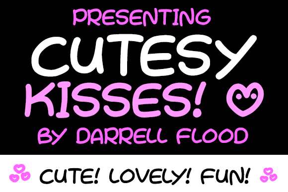 Cutesy Kisses字体 1