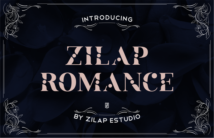 Zilap Romance字体 3