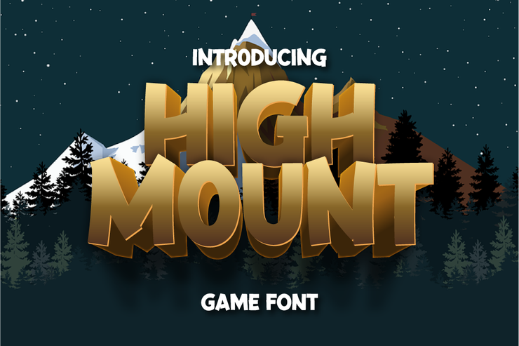 High Mount字体 1