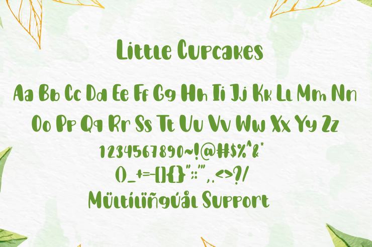 Little Cupcakes字体 2