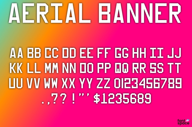 Aerial Banner字体 1