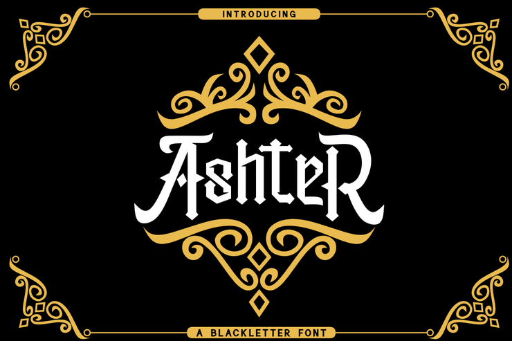AshteR字体 4