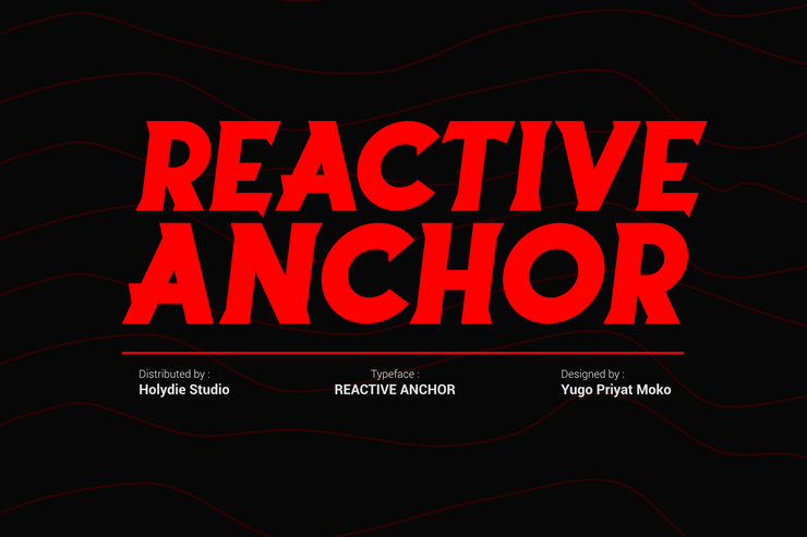 Reactive Anchor字体 2