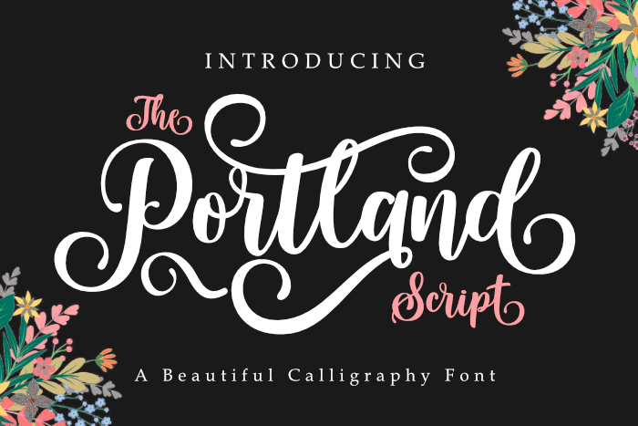 Portland Script字体 1