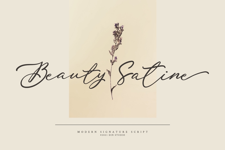 Beauty Satine字体 4