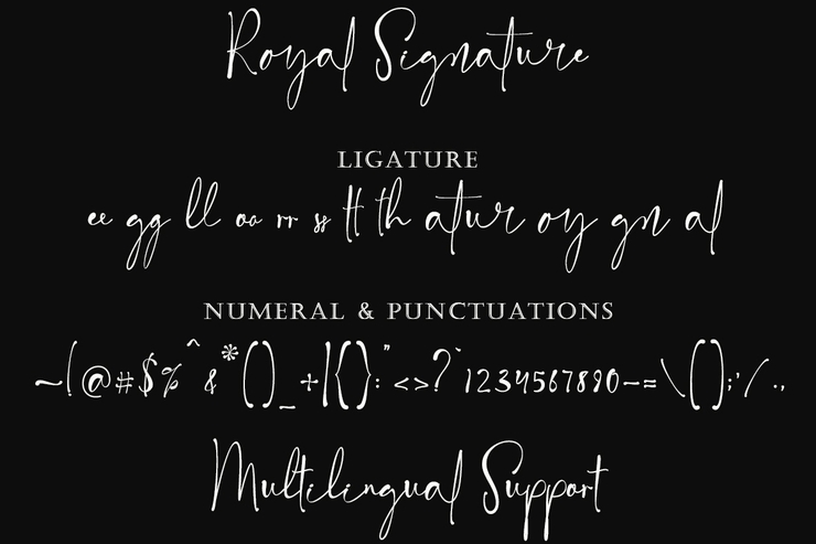 Royal Signature字体 3