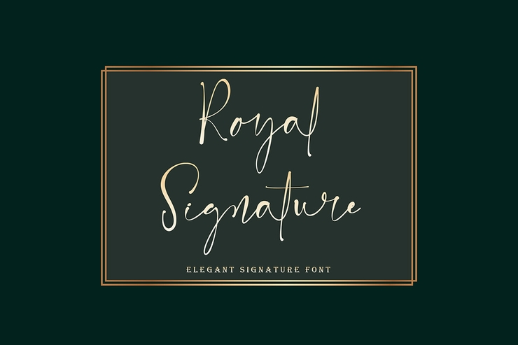 Royal Signature字体 8