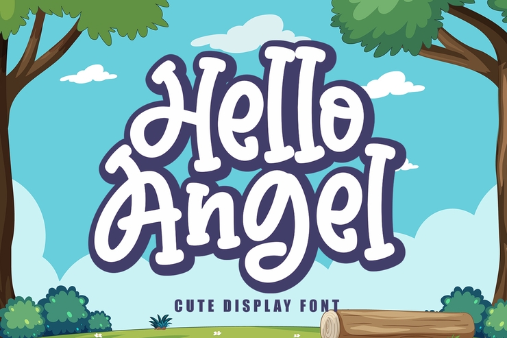 Hello Angel字体 3