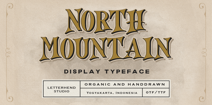 North Mountain字体 1