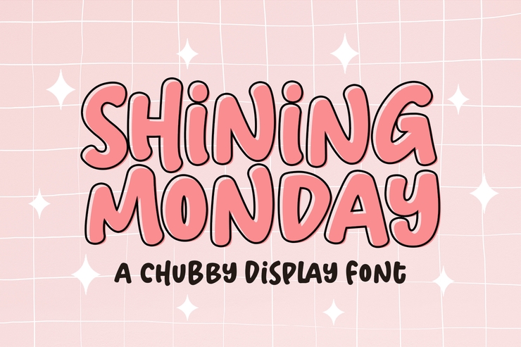 Shining Monday字体 4