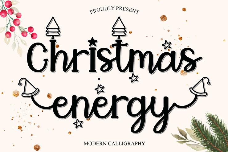 Christmas Energy字体 1