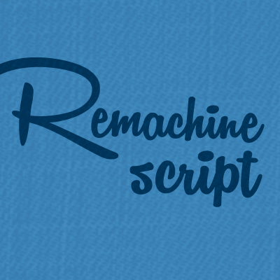 Remachine Script字体 2